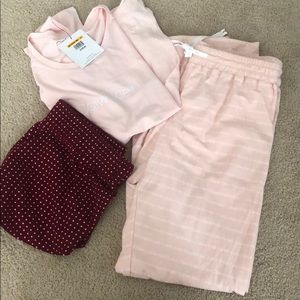 NWT Calvin Klein 3 piece pajama set - small